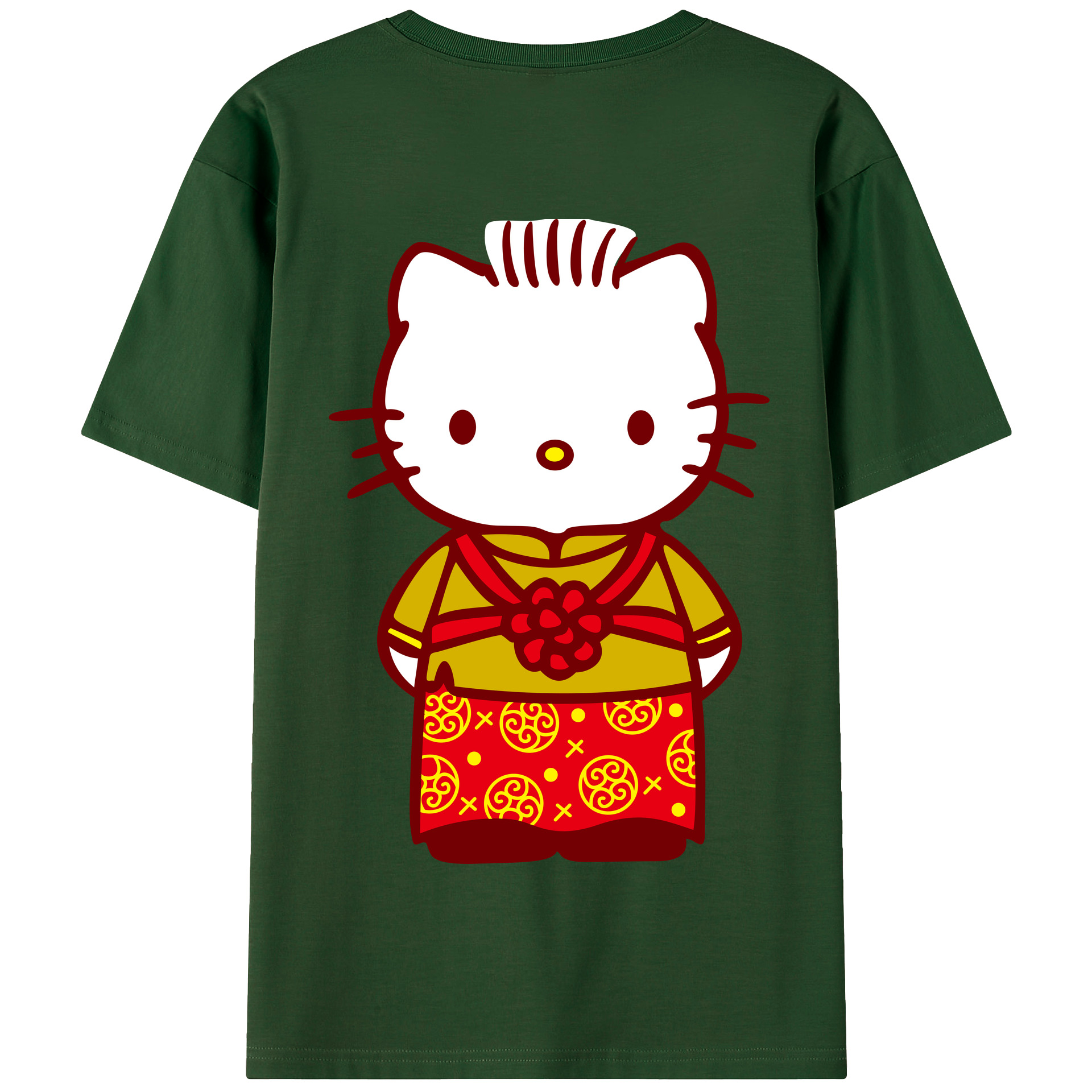 （画像用） Hello Kitty ハローキティ 綿100％半袖Tシャツ（背面プリント）